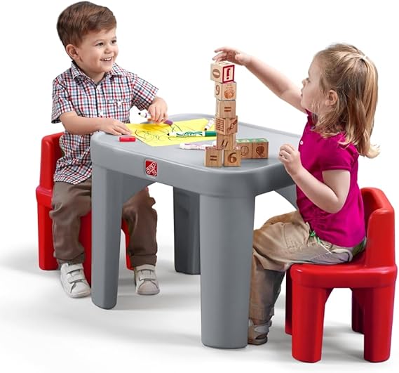 PARTY FOR TWO TABLE & CHAIRS SET RED-Step2 404000 | play-n-learn.net